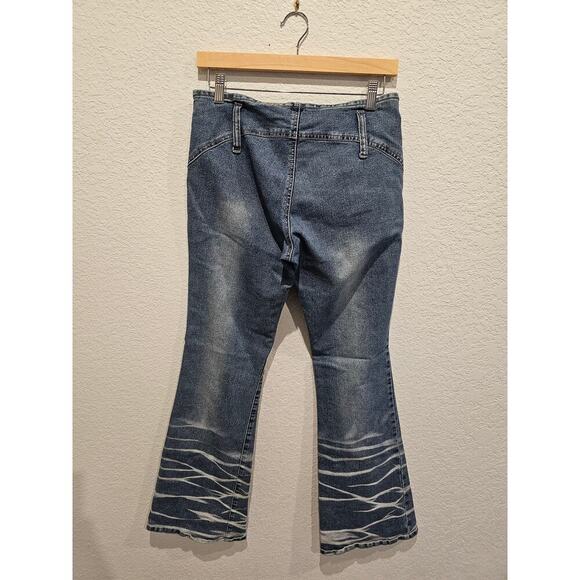 Vintage denim jeans sz 33 y2k flare style - Picture 3 of 3